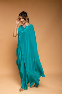 Turquoise Cape Drape