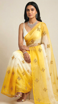 Sunlit Whisper Saree