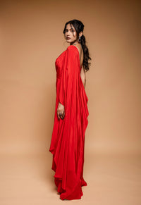 Scarlet Red Drape
