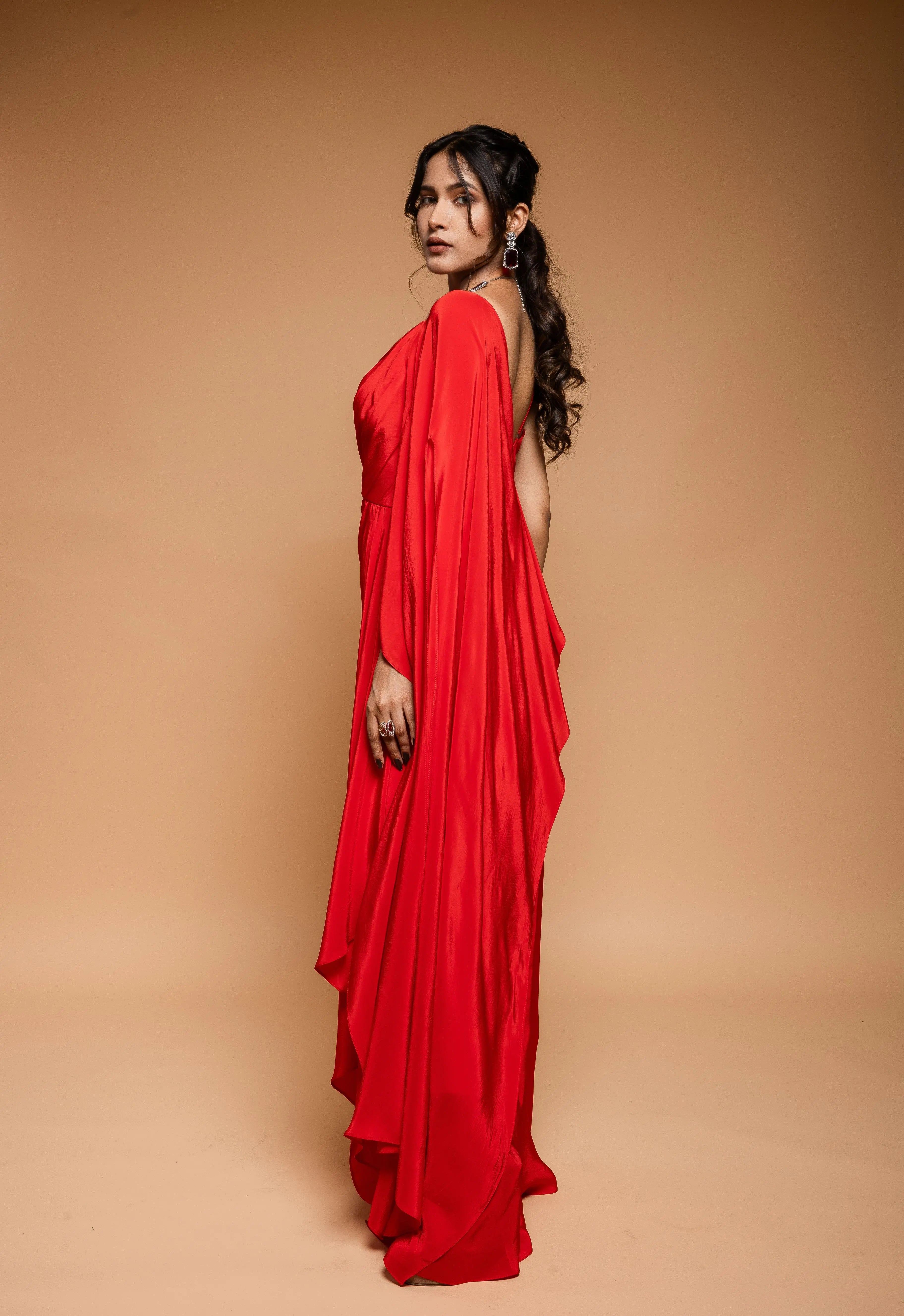 Scarlet Red Drape