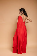 Scarlet Red Drape