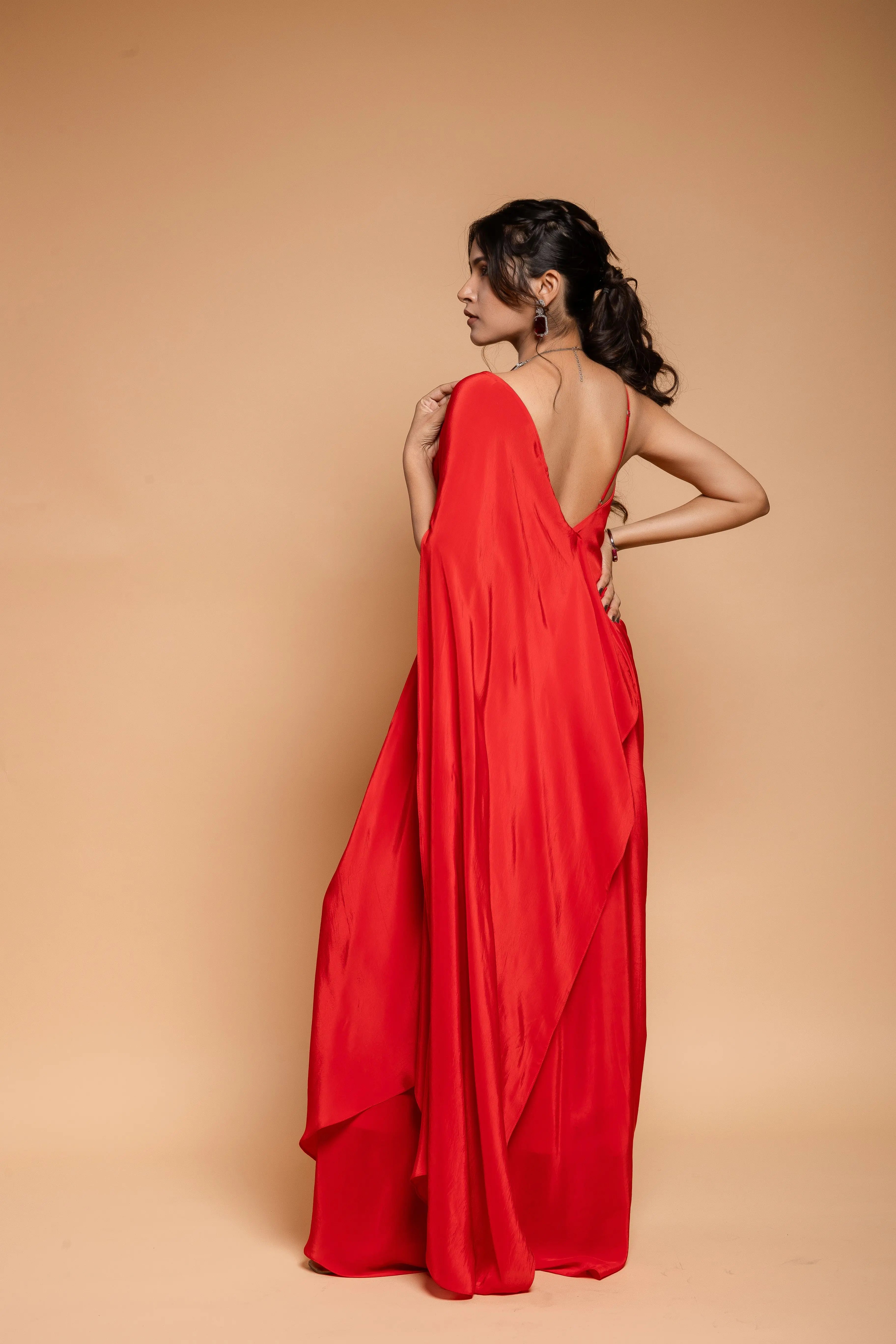 Scarlet Red Drape