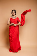 Scarlet Red Drape