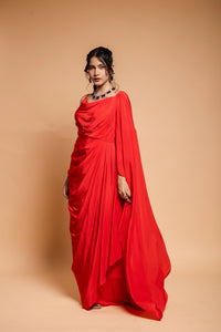 Scarlet Red Drape
