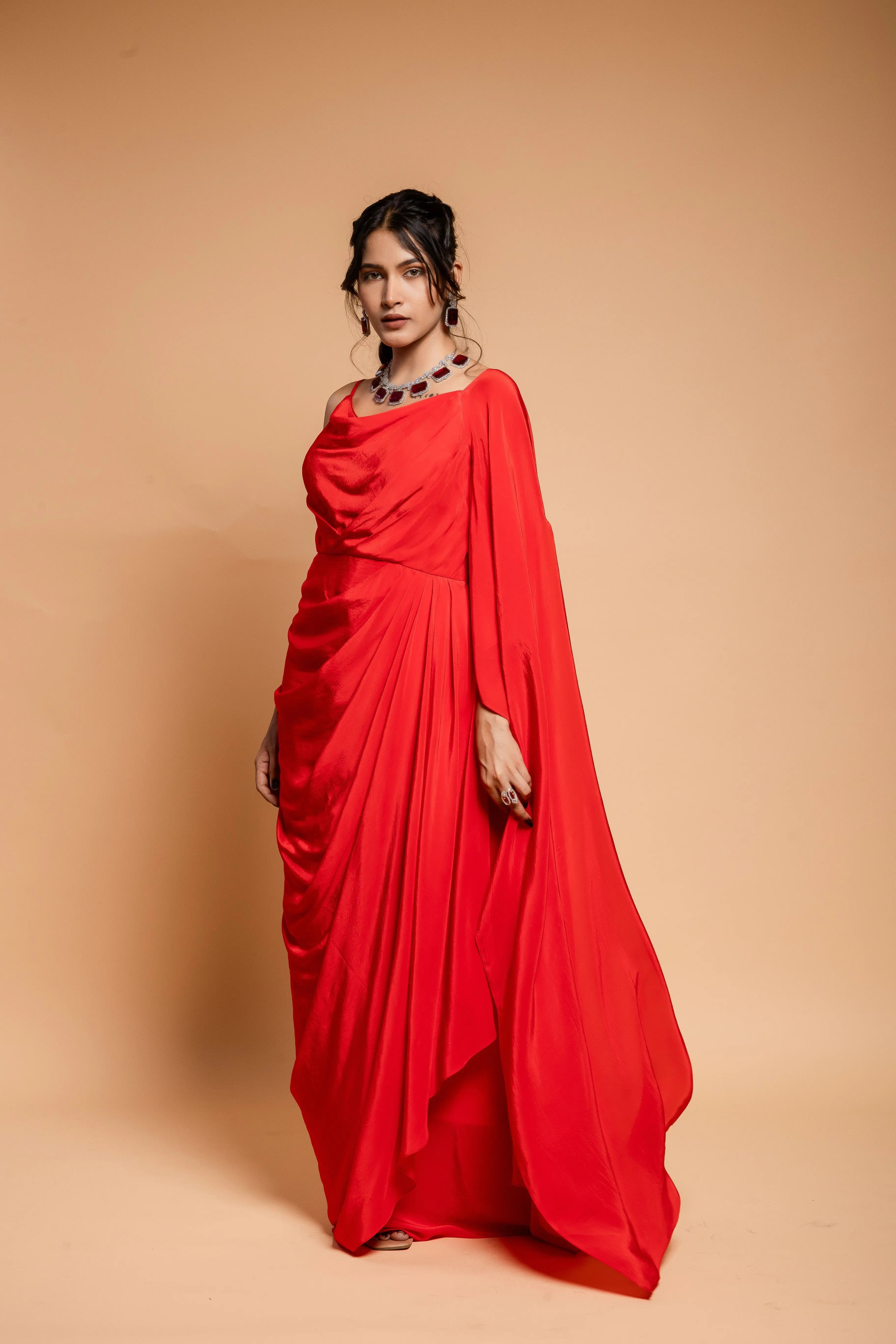 Scarlet Red Drape