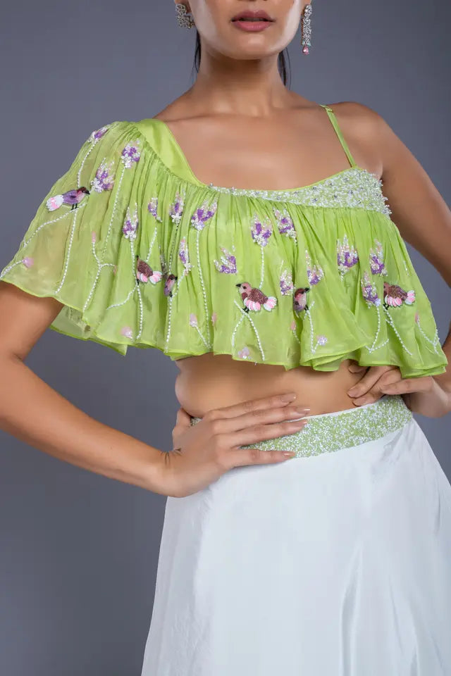 Green Lehenga Set
